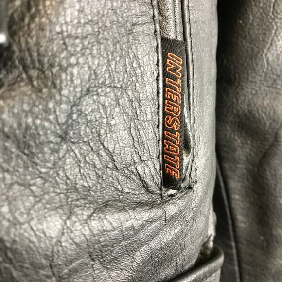 Interstate Leather Classic Originals Motorcycle Men's Jacket size 44 - Picture 7 of 12
